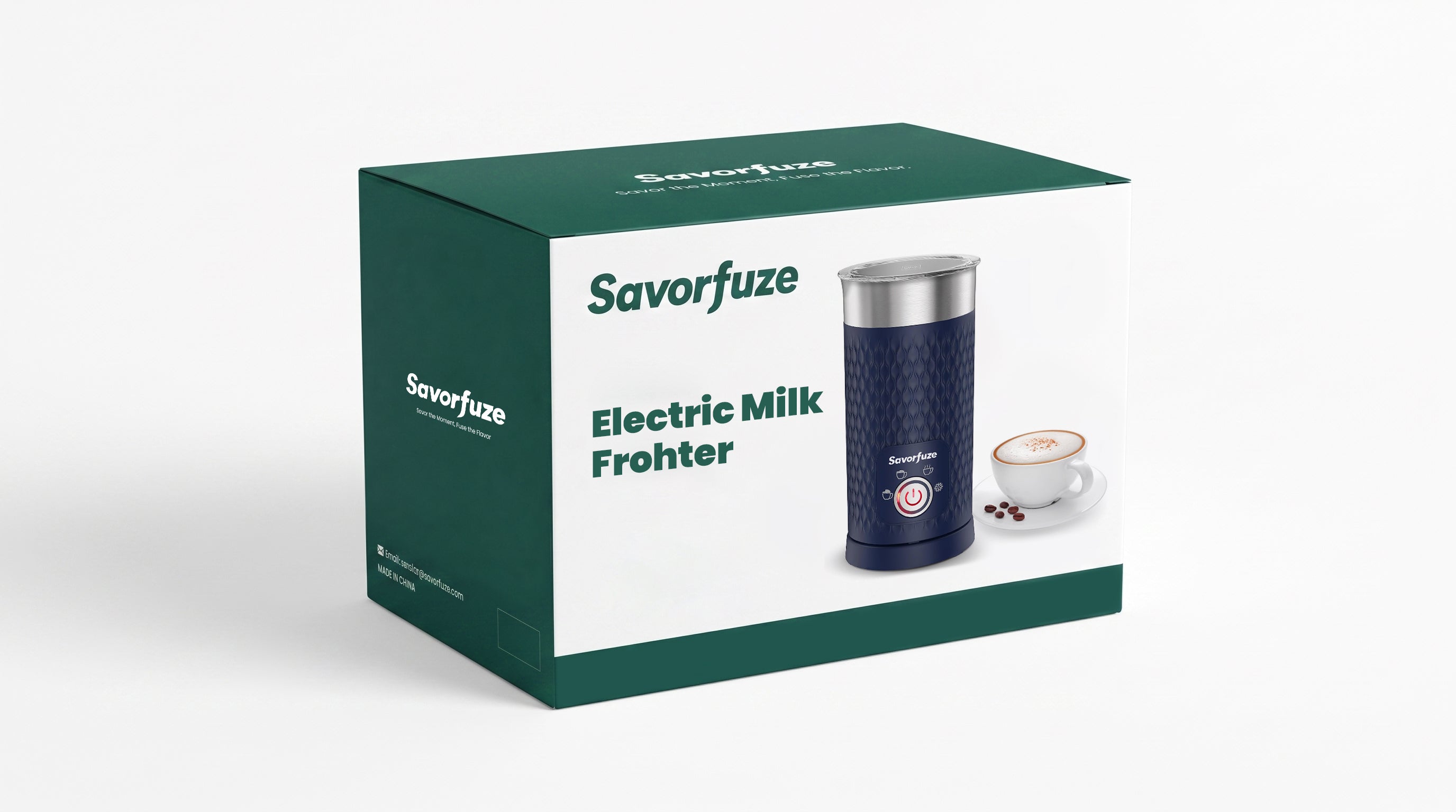 Savorfuze Milk Frother, 4-in-1 Electric Milk Steamer, Automatic Warm and Cold Foam Maker and Milk Warmer for Latte, Cappuccinos, Macchiato