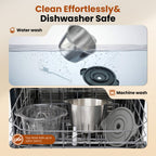 Food Processor with Dual Bowls, 2-Speed Food Chopper & Meat Grinder