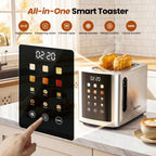 Savorfuze Smart 2 Slice Toaster Stainless Steel Toaster with Touchscreen