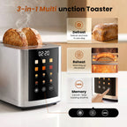 Savorfuze Smart 2 Slice Toaster Stainless Steel Toaster with Touchscreen
